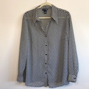 Venezia Chevron black & white top 14/16